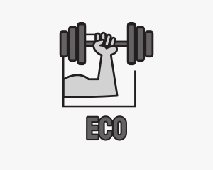 Arm Weightlifting Gym Logo