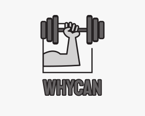 Arm Weightlifting Gym Logo