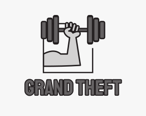 Bodybuilding - Arm Weightlifting Gym logo design