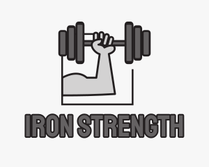 Arm Weightlifting Gym logo design