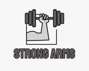 Arm Weightlifting Gym logo design