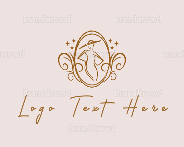 Fashion Designer Dress Logo