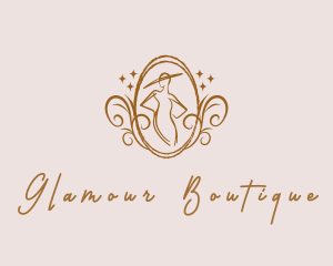 Glamour - Fashion Designer Dress logo design