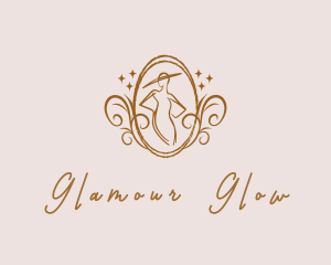 Glamour - Fashion Designer Dress logo design