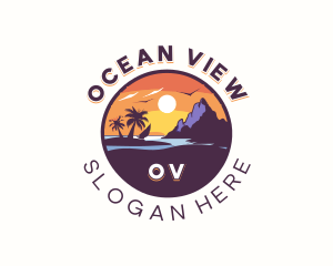 Beach Resort Travel logo design