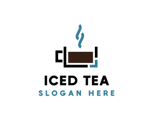 Hot Coffee Cup logo design