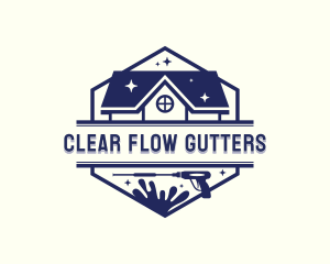 Gutter - Pressure Washing Cleaner Sanitation logo design