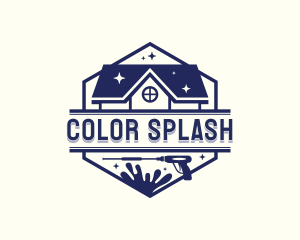 Pressure Washing Cleaner Sanitation logo design