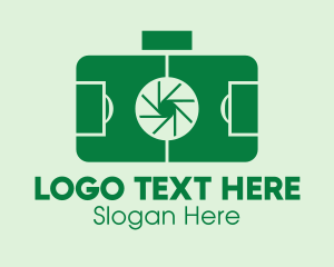 Photograph - Soccer Field Camera Lens logo design