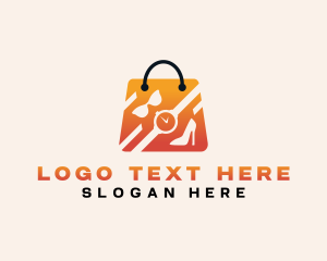 Shoes - Retail Shopping Bag logo design