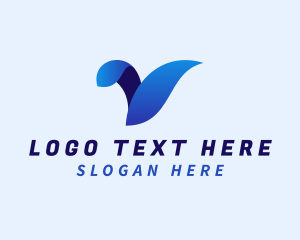 Letter Hj - Modern Gradient Professional Letter V logo design
