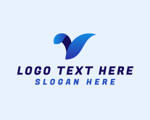 Enterprise - Modern Gradient Professional Letter V logo design