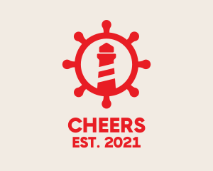 Seafarer - Red Nautical Lighthouse logo design