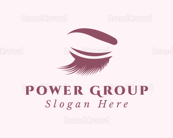 Eyelash & Eyebrow Beauty Logo