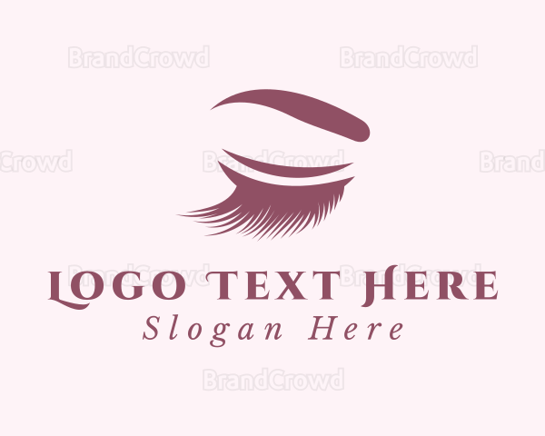 Eyelash & Eyebrow Beauty Logo