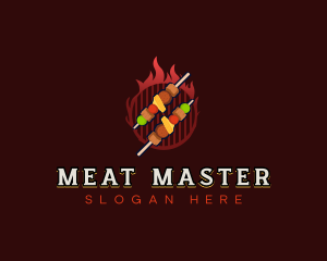 Barbecue Kebab Grill logo design