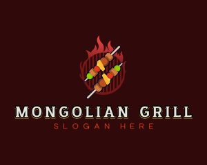 Barbecue Kebab Grill logo design