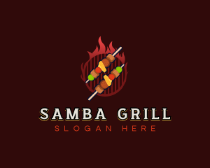 Barbecue Kebab Grill logo design