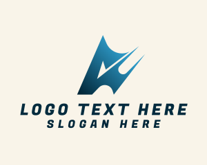 Company - Tech Agency Letter A logo design