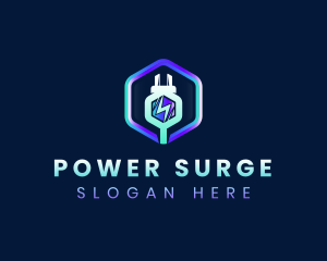 Charge - Electric Plug Charge logo design