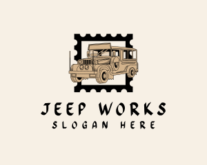 Jeep - Filipino Travel Jeepney logo design