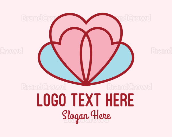 Lovely Lotus Hearts Logo