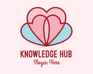 Lovely Lotus Hearts Logo