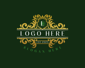 Royal Luxury Boutique Shield logo design