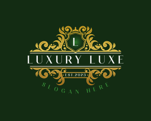 Royal Luxury Boutique Shield logo design