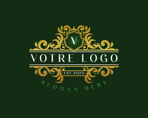 Royal Luxury Boutique Shield logo design