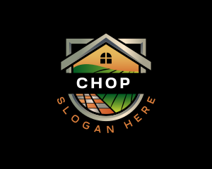 Eco Friendly - Home Lawn Landscaping logo design