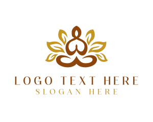 Relax - Yoga Meditation Therapy logo design