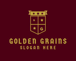 Golden Club Shield logo design