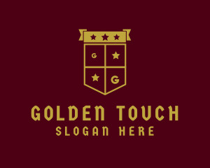 Golden Club Shield logo design