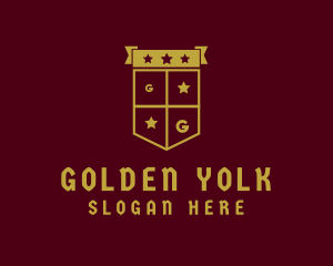 Golden Club Shield logo design