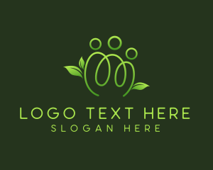 Social Welfare - Eco Leaf Community logo design