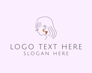 Luxury - Lady Fashion Earring logo design