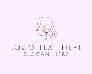 Glam - Lady Fashion Earring logo design
