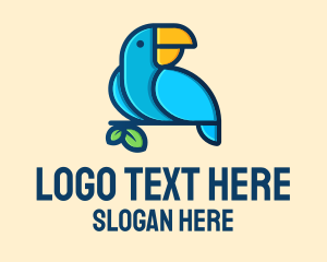 Illustration - Blue Macaw Bird logo design