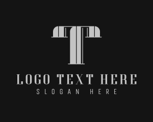 Company - Boutique Hotel Brand Letter T logo design