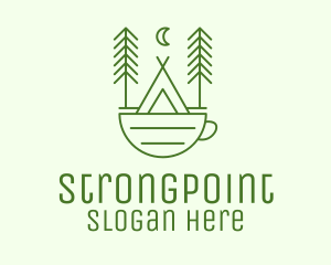 Simple - Green Tent Cafe logo design