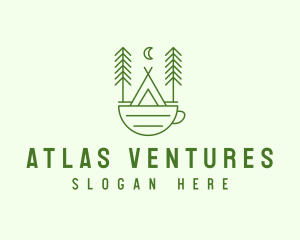 Green Tent Cafe logo design