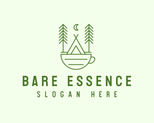 Green Tent Cafe logo design