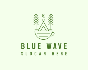 Green Tent Cafe logo design