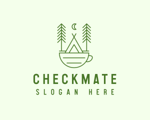 Green Tent Cafe logo design