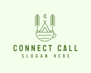 Green Tent Cafe logo design