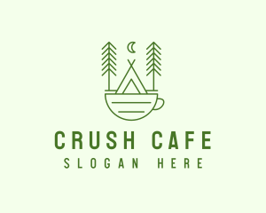 Green Tent Cafe logo design