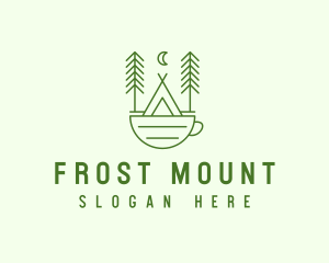 Green Tent Cafe logo design