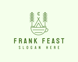 Green Tent Cafe logo design