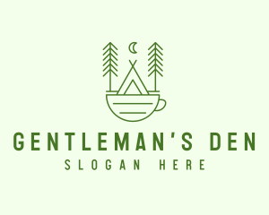 Green Tent Cafe logo design